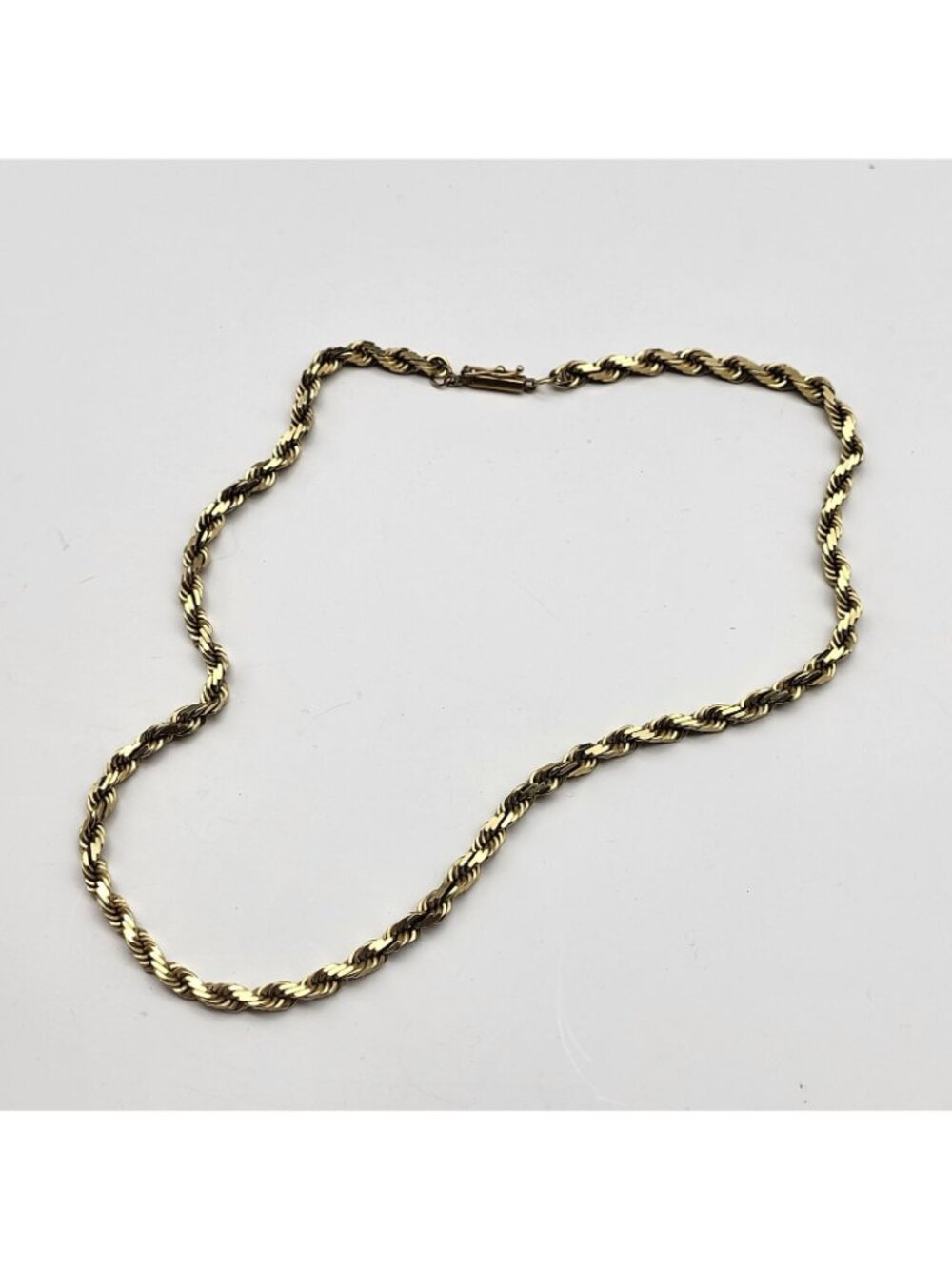 Heavy Gold Chain Solid 14k Italy Yellow Gold 27 Grams 16" Safety Clasp - Picture 4 of 12